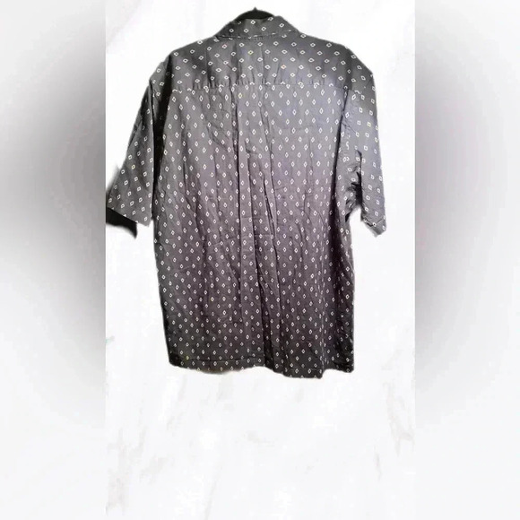 Ted Baker Men's Ginton  casual button down Diamond Gio Short Sleeve Navy Shirt 6 - Picture 3 of 5